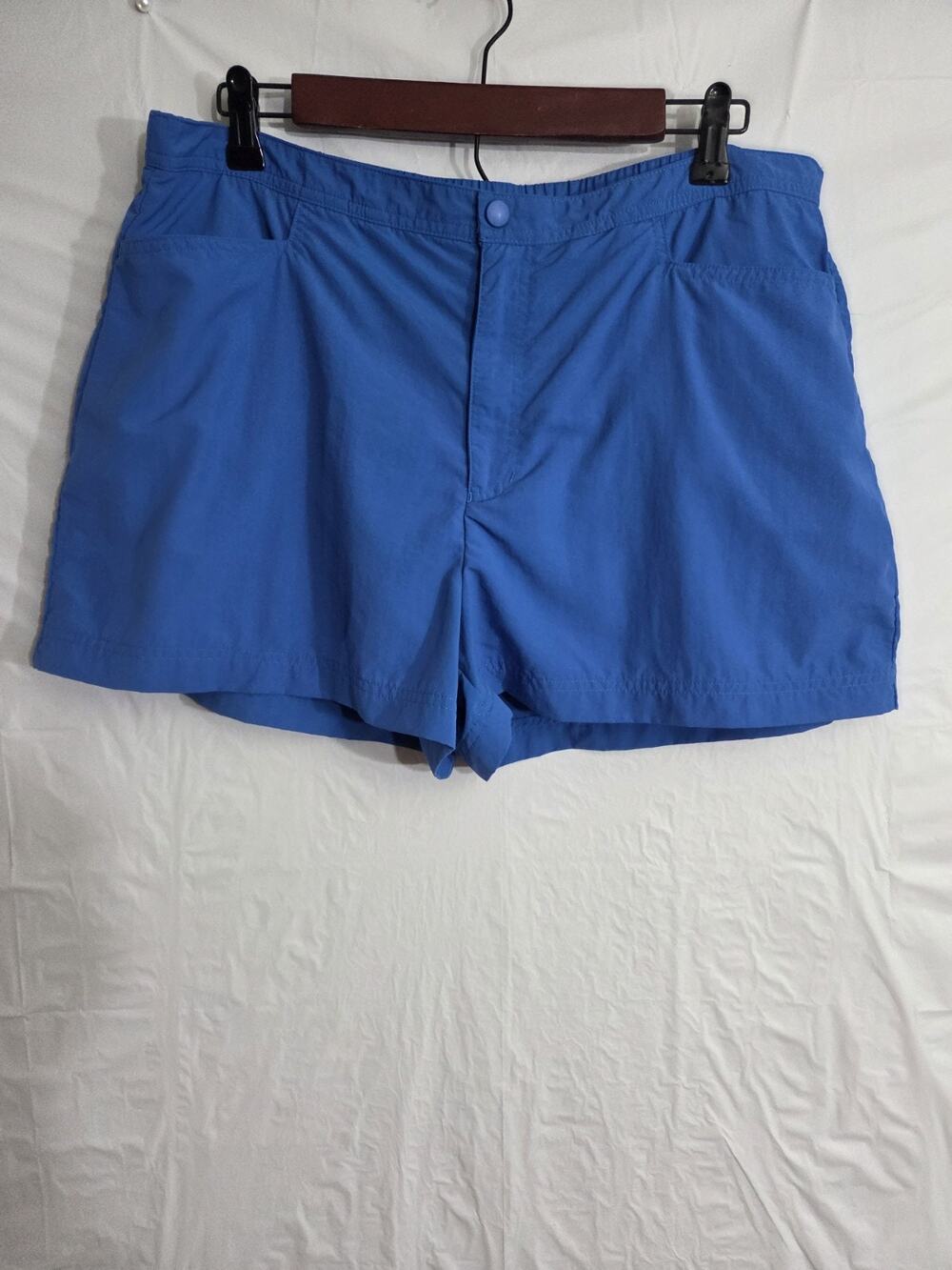 LE Swim Shorts Womens Sz 14 Blue Inner Brief Pool Boardwalk Ocean Beach Sand